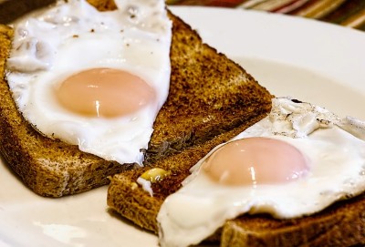 Fried Egg, Toast, Breakfast, Yolk